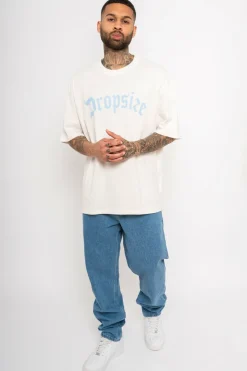 T-Shirt<Dropsize Heavy Oversize Logo T-Shirt Coconut Cream
