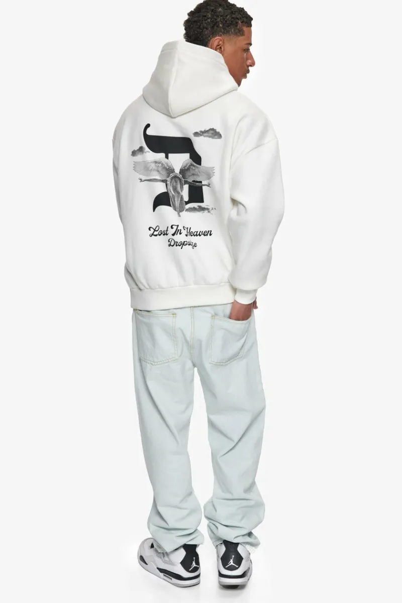 Hoodie<Dropsize Heavy Oversize Lost In Heaven Hoodie Cream White