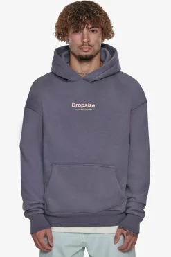 Hoodie<Dropsize Heavy Oversize Members Only Hoodie Blue Granite