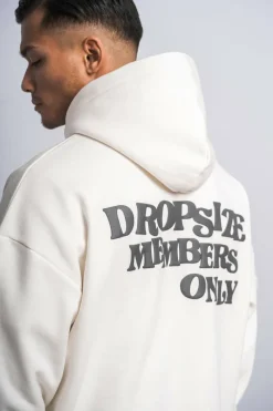 Hoodie<Dropsize Heavy Oversize ''Members Only'' Hoodie Cream White