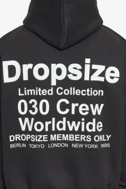 Hoodie<Dropsize Heavy Oversize Members Only Hoodie Black