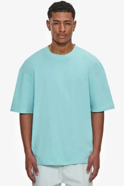 T-Shirt<Dropsize Heavy Oversize Metal Patch Basic T-Shirt Turquoise