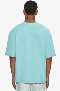 T-Shirt<Dropsize Heavy Oversize Metal Patch Basic T-Shirt Turquoise