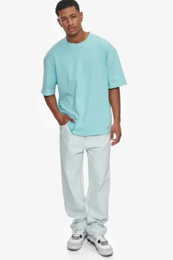 T-Shirt<Dropsize Heavy Oversize Metal Patch Basic T-Shirt Turquoise
