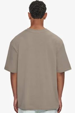 T-Shirt<Dropsize Heavy Oversize Metal Patch Basic T-Shirt Simply Taupe