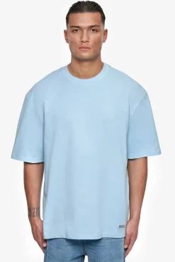 T-Shirt<Dropsize Heavy Oversize Metal Patch T-Shirt Baby Blue