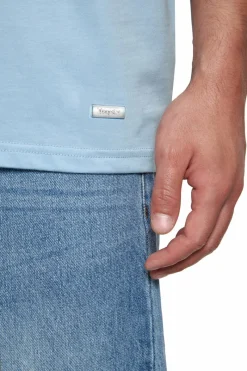 T-Shirt<Dropsize Heavy Oversize Metal Patch T-Shirt Baby Blue