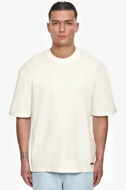T-Shirt<Dropsize Heavy Oversize Metal Patch T-Shirt Cream