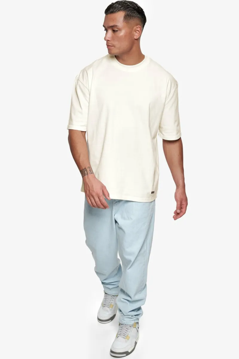 T-Shirt<Dropsize Heavy Oversize Metal Patch T-Shirt Cream