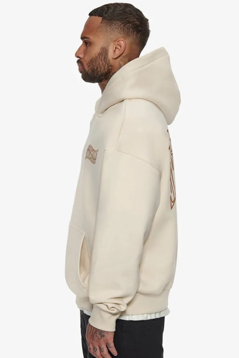 Hoodie<Dropsize Heavy Oversize Mirrored Logo Hoodie Coconut Milk