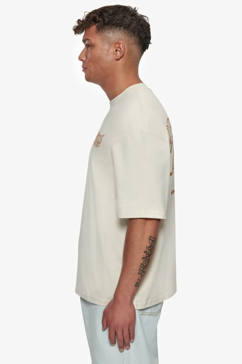 T-Shirt<Dropsize Heavy Oversize Mirrored Logo T-Shirt Coconut Milk