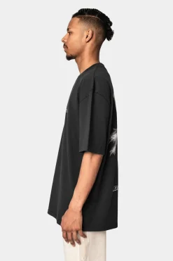 T-Shirt<Dropsize Heavy Oversize Mobile Phone T-Shirt Washed Black