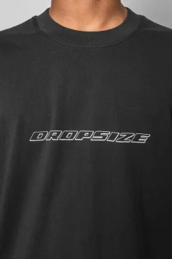 T-Shirt<Dropsize Heavy Oversize Mobile Phone T-Shirt Washed Black