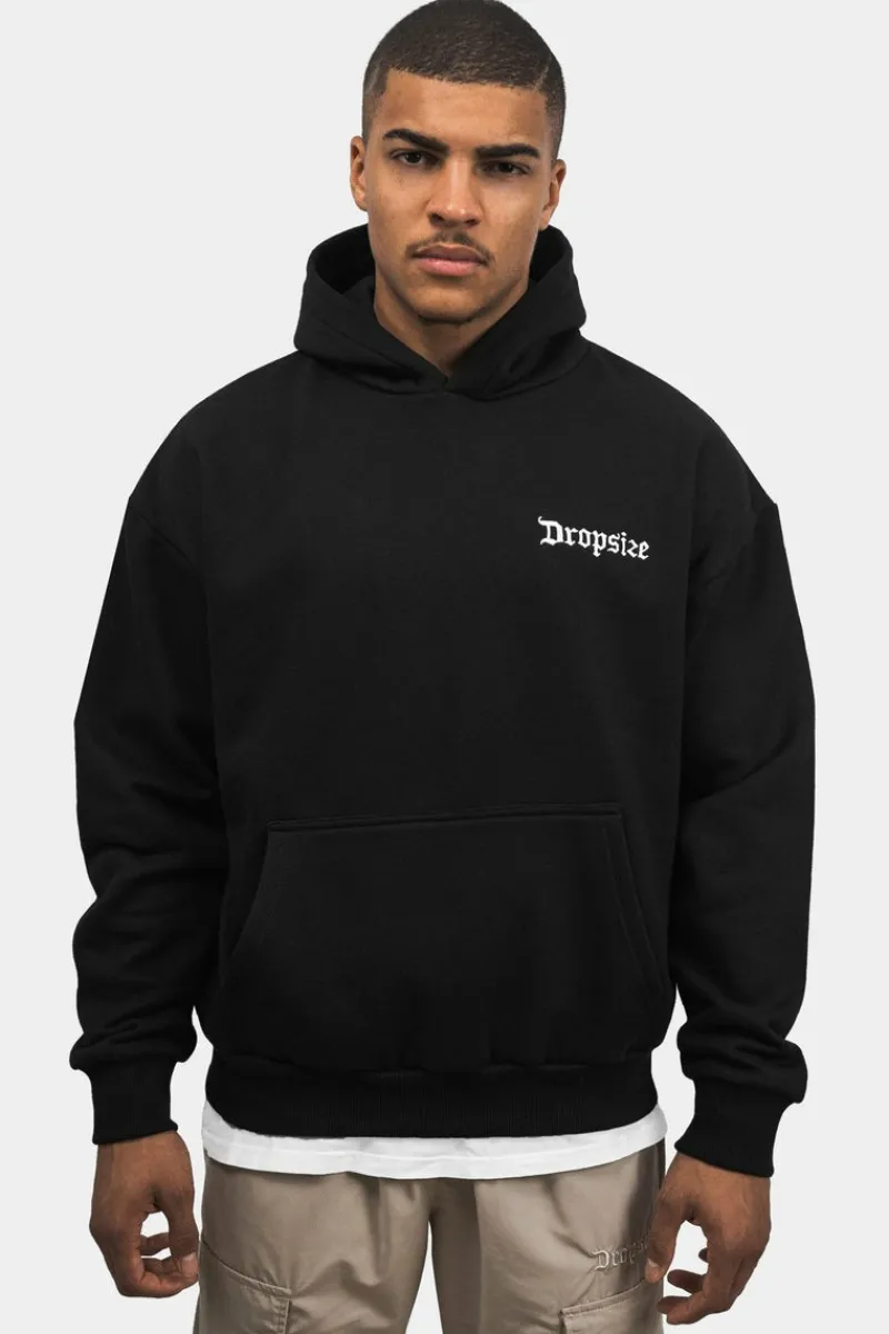 Hoodie<Dropsize Heavy Oversize Money On My Mind Hoodie Black