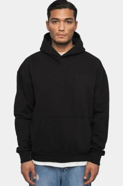 Hoodie<Dropsize Heavy Oversize ''Moon Invaderz'' Hoodie Black