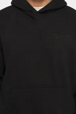 Hoodie<Dropsize Heavy Oversize ''Moon Invaderz'' Hoodie Black