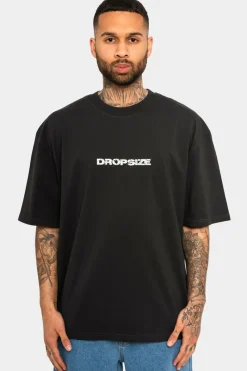 T-Shirt<Dropsize Heavy Oversize Moon T-Shirt Washed Black