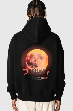 Hoodie<Dropsize Heavy Oversize Moon V2 Hoodie Black
