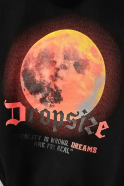 Hoodie<Dropsize Heavy Oversize Moon V2 Hoodie Black