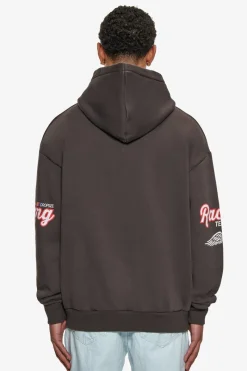 Hoodie<Dropsize Heavy Oversize Motorsport Hoodie Washed Black