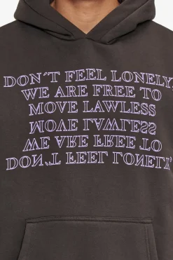 Hoodie<Dropsize Heavy Oversize Move Lawless Hoodie Washed Black