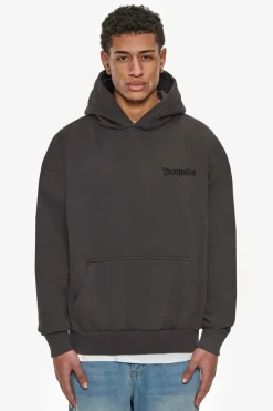 Hoodie<Dropsize Heavy Oversize Multicolor Logo Hoodie Washed Black