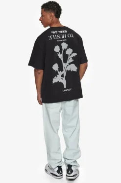 T-Shirt<Dropsize Heavy Oversize Need To Hustle T-Shirt Black