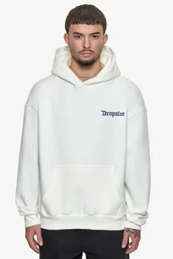 Hoodie<Dropsize Heavy Oversize Never Give Up Hoodie Washed White