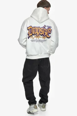 Hoodie<Dropsize Heavy Oversize Never Give Up Hoodie Washed White