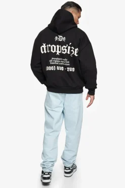 Hoodie<Dropsize Heavy Oversize Number Hoodie Black
