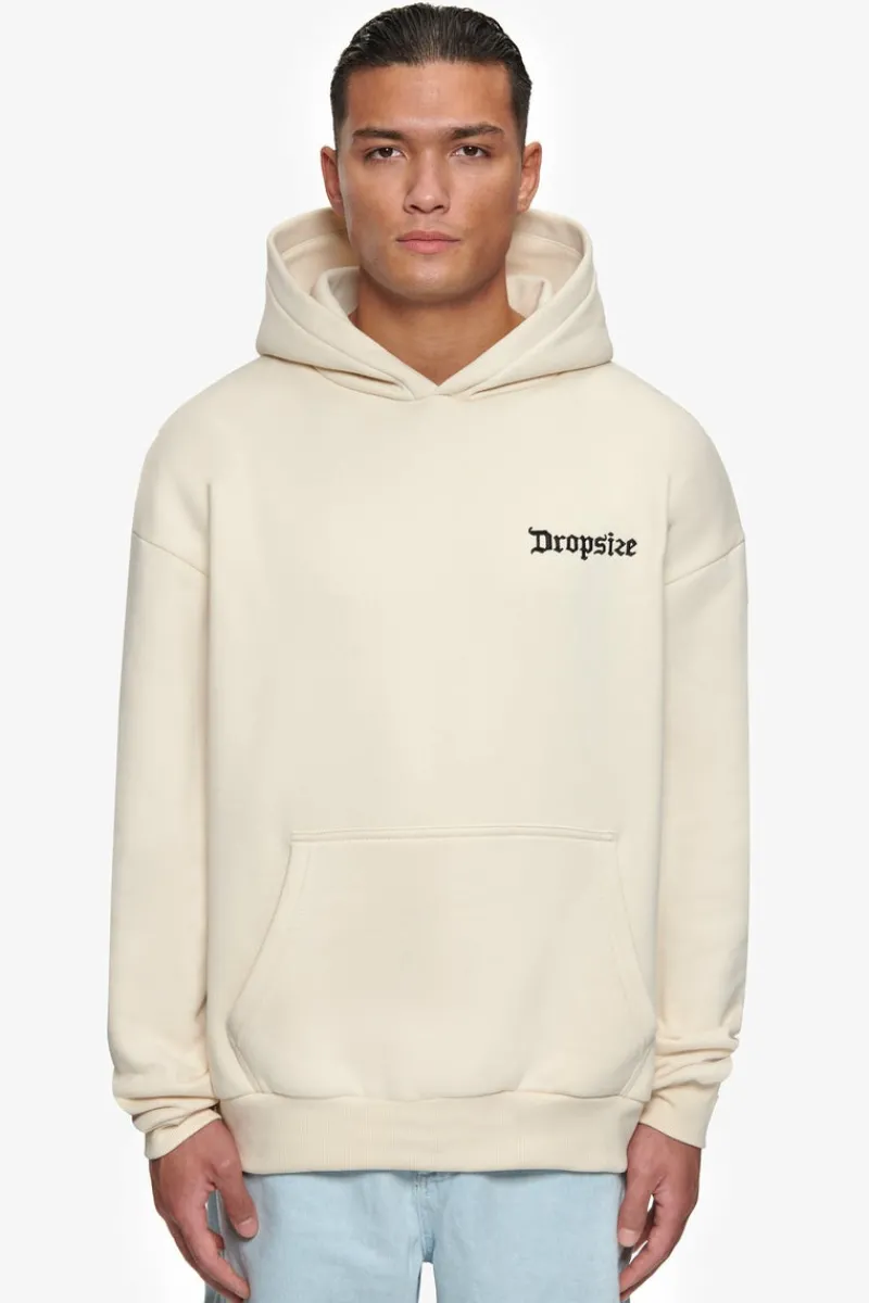 Hoodie<Dropsize Heavy Oversize Number Hoodie Coconut Milk