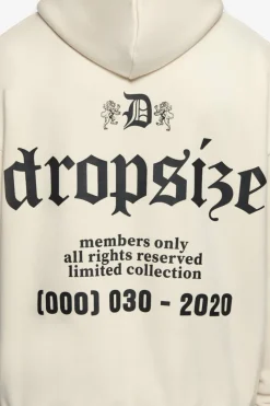 Hoodie<Dropsize Heavy Oversize Number Hoodie Coconut Milk