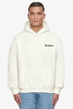 Hoodie<Dropsize Heavy Oversize ''Open Casting'' Hoodie Cream White