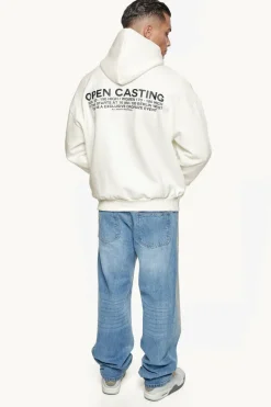 Hoodie<Dropsize Heavy Oversize ''Open Casting'' Hoodie Cream White