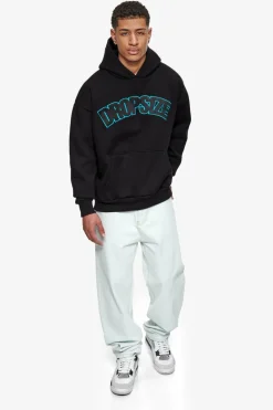 Hoodie<Dropsize Heavy Oversize Outline Embo Hoodie Black