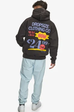 Hoodie<Dropsize Heavy Oversize Out Now Hoodie Washed Black