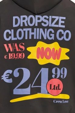 Hoodie<Dropsize Heavy Oversize Out Now Hoodie Washed Black