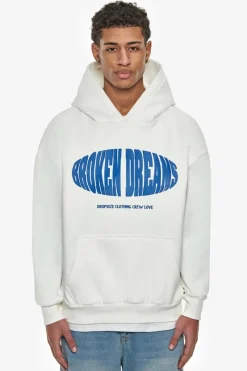 Hoodie<Dropsize Heavy Oversize Oval Broken Dreams Hoodie Cream White