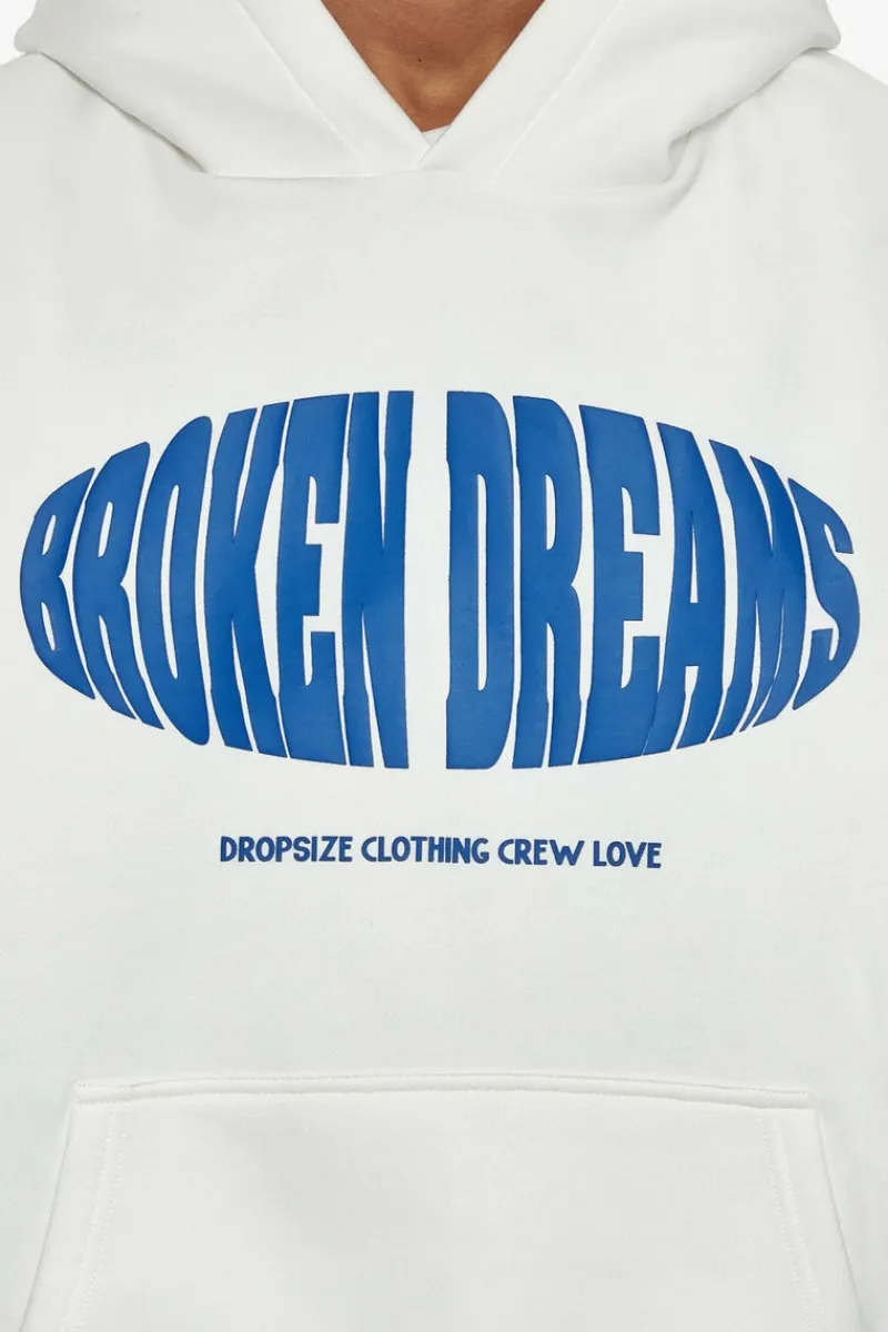 Hoodie<Dropsize Heavy Oversize Oval Broken Dreams Hoodie Cream White