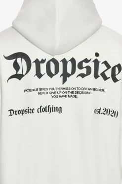 Hoodie<Dropsize Heavy Oversize Patience Hoodie Washed White