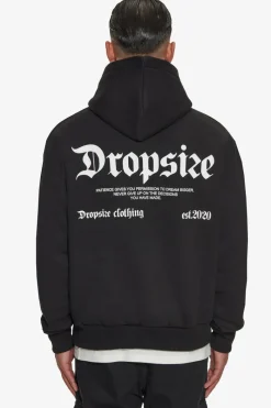 Hoodie<Dropsize Heavy Oversize Patience Hoodie Black
