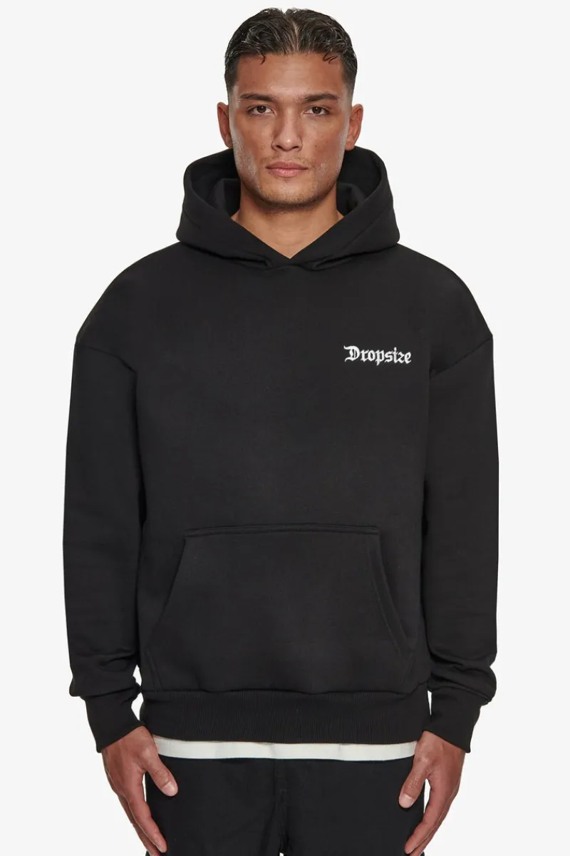 Hoodie<Dropsize Heavy Oversize Patience Hoodie Black