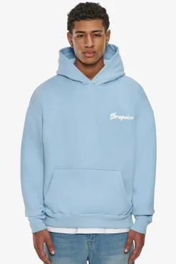 Hoodie<Dropsize Heavy Oversize Pray Love Hustle Hoodie Baby Blue