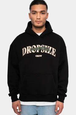 Hoodie<Dropsize Heavy Oversize Print On Print Hoodie Black