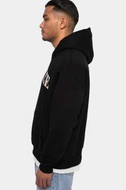 Hoodie<Dropsize Heavy Oversize Print On Print Hoodie Black