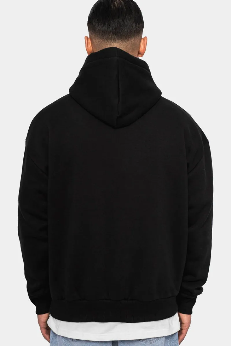 Hoodie<Dropsize Heavy Oversize Print On Print Hoodie Black