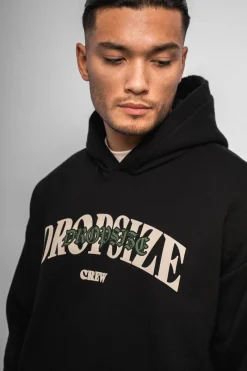 Hoodie<Dropsize Heavy Oversize Print On Print Hoodie Black