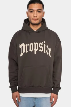 Hoodie<Dropsize Heavy Oversize Puffer Print Hoodie Grey