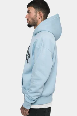 Hoodie<Dropsize Heavy Oversize Puffer Print Hoodie Baby Blue