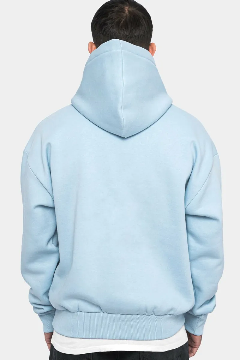Hoodie<Dropsize Heavy Oversize Puffer Print Hoodie Baby Blue